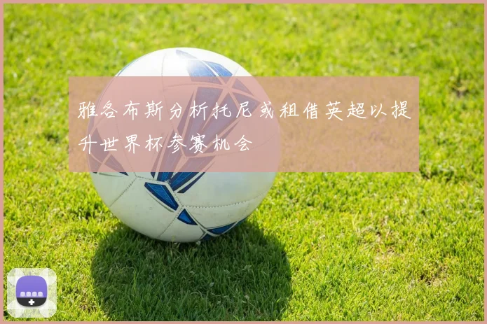 雅各布斯分析托尼或租借英超以提升世界杯参赛机会